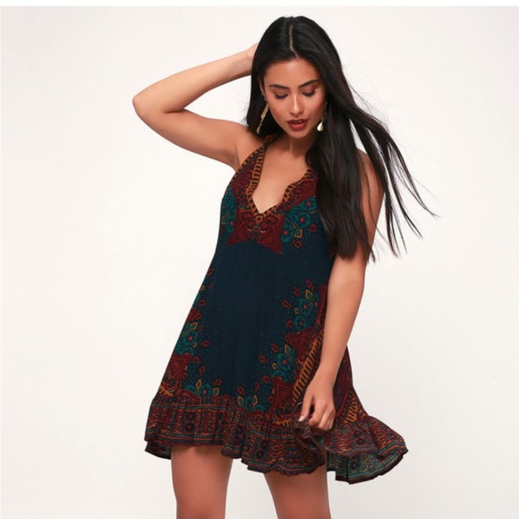 Free people steal the Sun blue print tunic - Picture 2 of 3